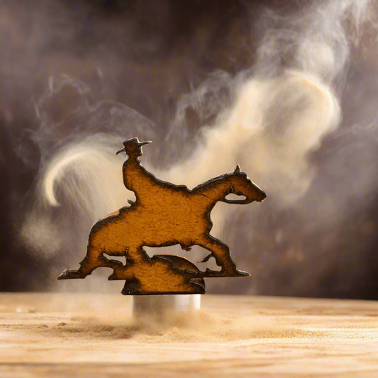 Reining Horse Rustic Rodeo Doodad Standing Figurine