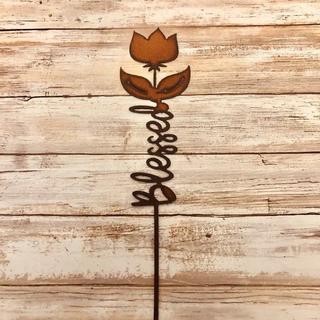 Blessed Inspirational Garden Stake