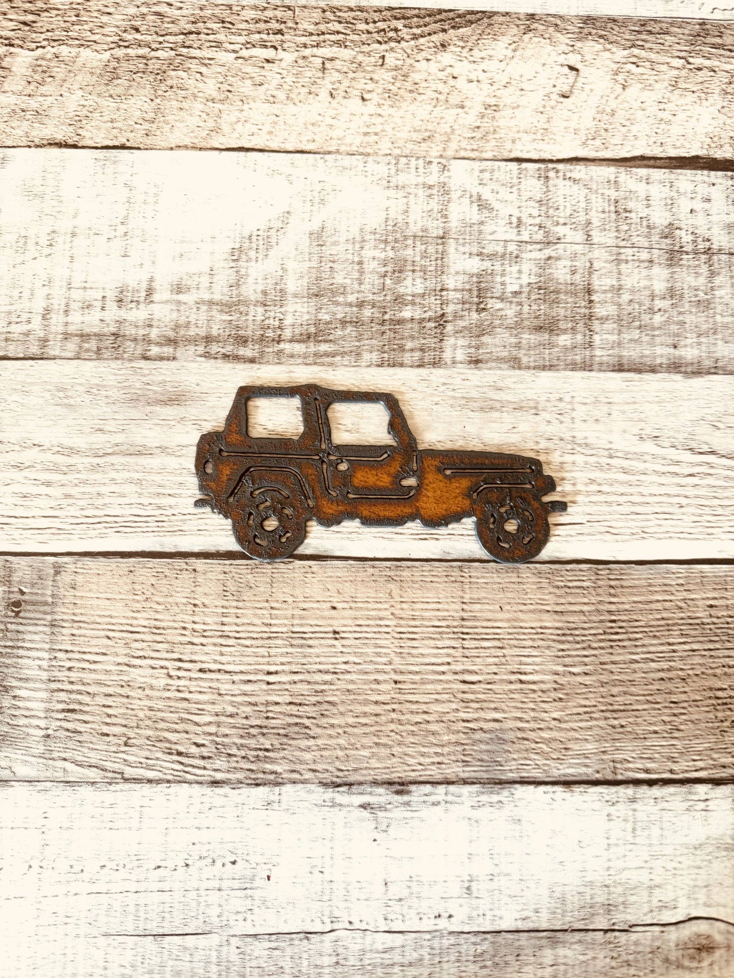 Jeep Magnet Rustic Metal Jeep Lover Gift Made in USA