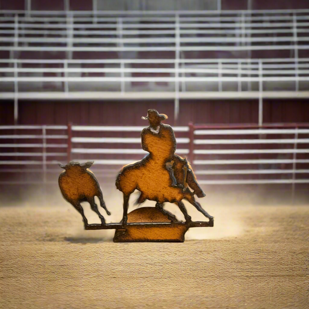 Cutter Horse Rustic Rodeo Doodad Standing Figurine
