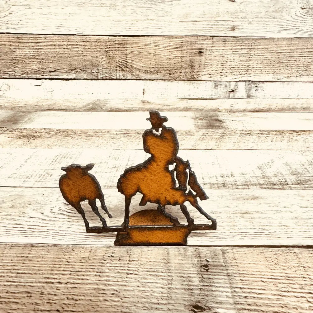 Cutter Horse Rustic Rodeo Doodad Standing Figurine