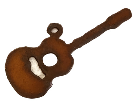 Guitar  Acoustic Charm Nashville Music Lover Pendant