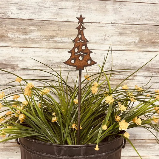 Christmas Tree Garden Plant Stake