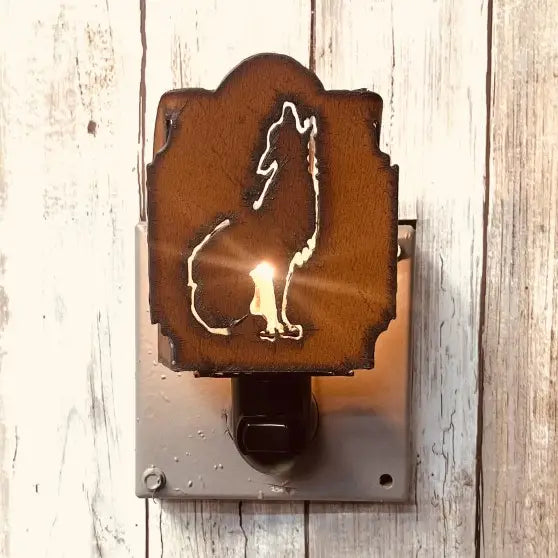 Coyote Classic Nightlight Rustic Southwest Home Decor