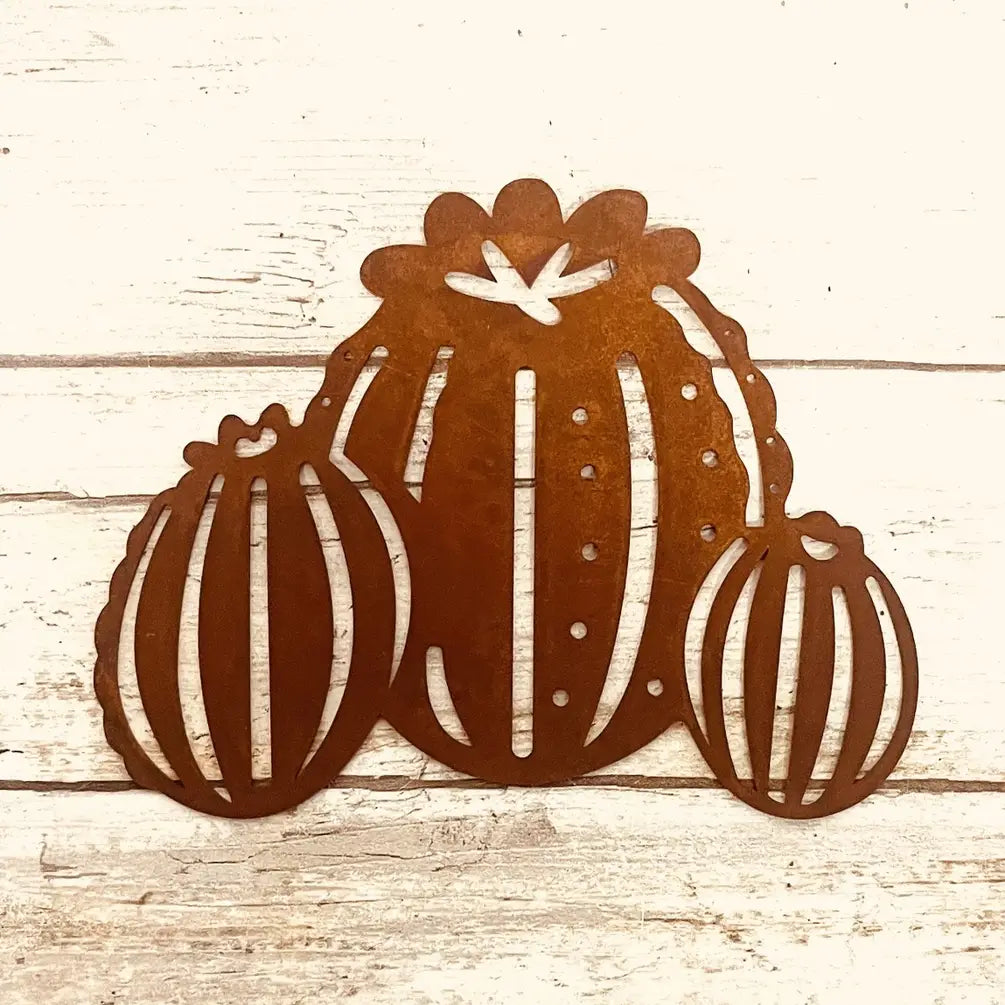 Barrel Cactus Desert Arizona Magnet Rustic Metal