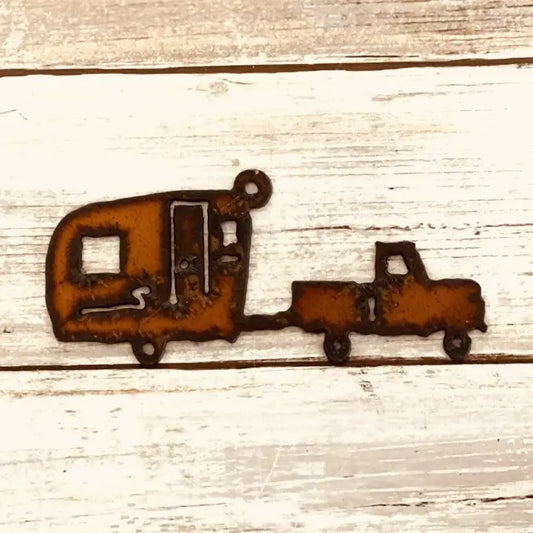 Truck and Camper Trailer charm