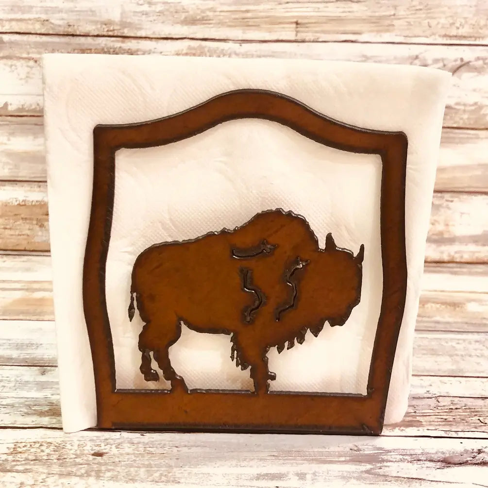 Buffalo Lodge Rustic Napkin Holder