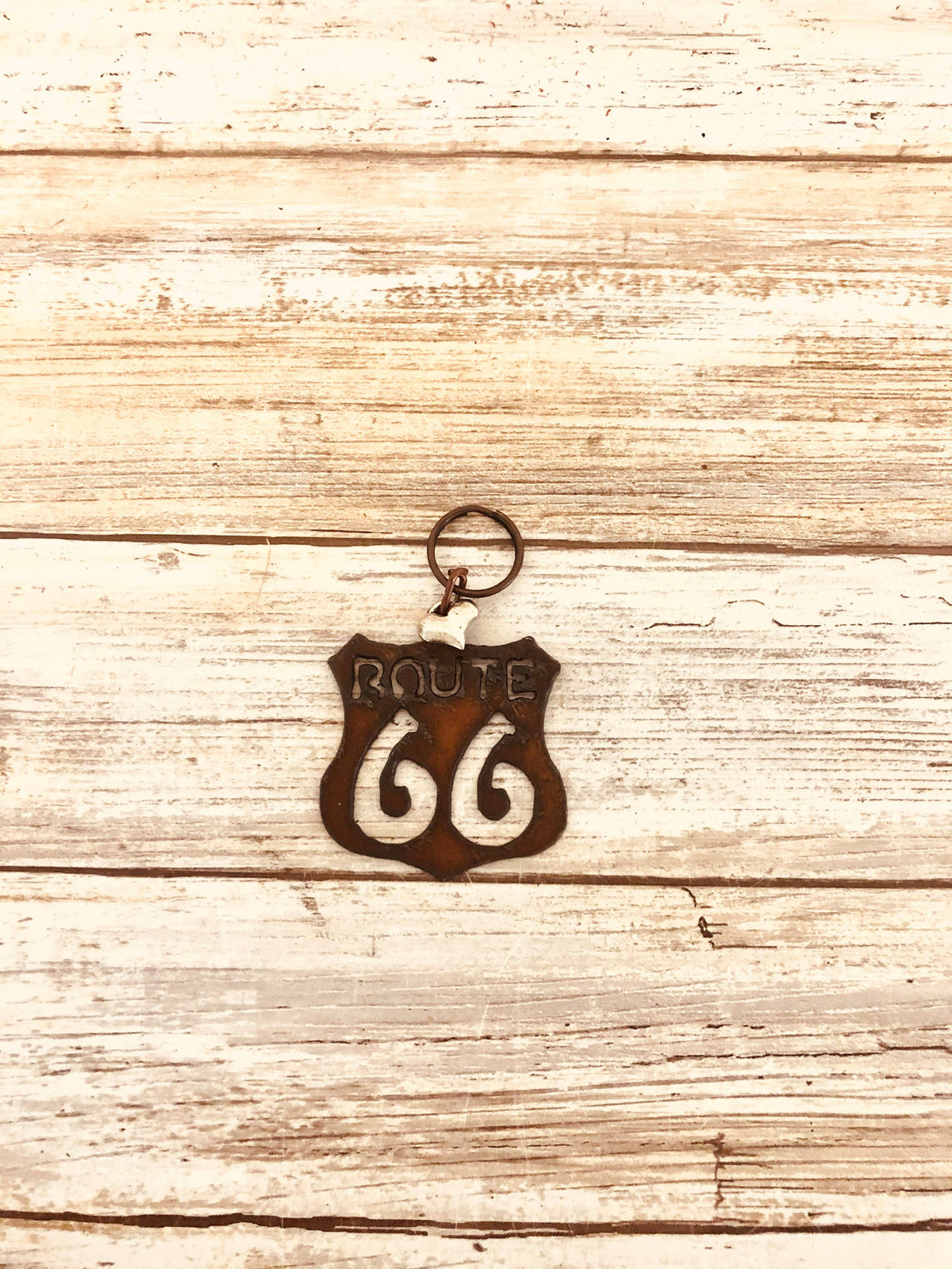 Route Sign Keychain Route 66 Keychain – Universal Ironworks USA