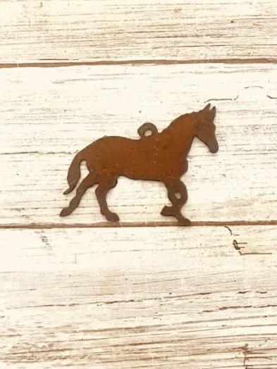 Trotting Horse Western Charm Pendant