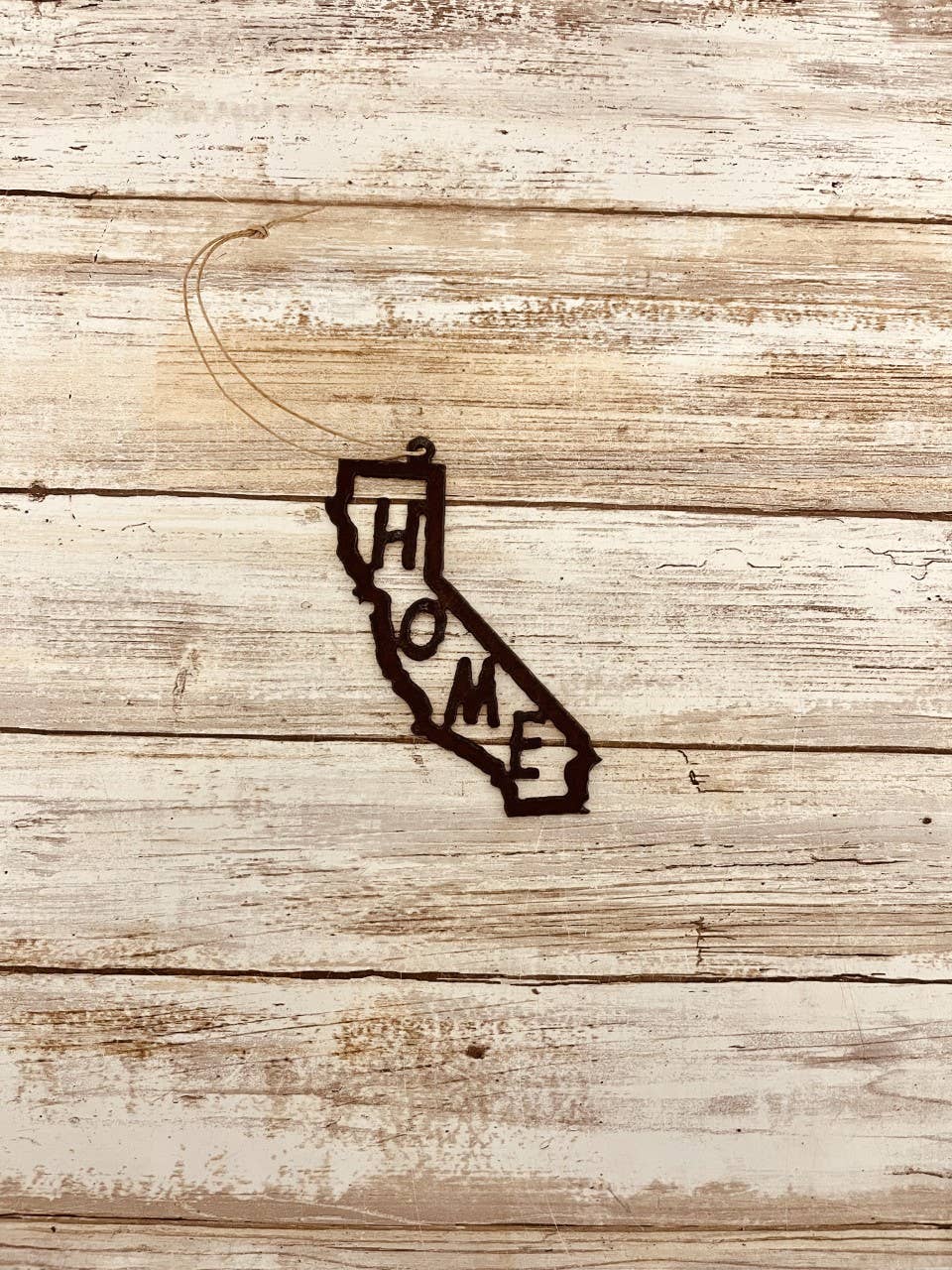 California Outline Ornament with Home Cutout Ornament