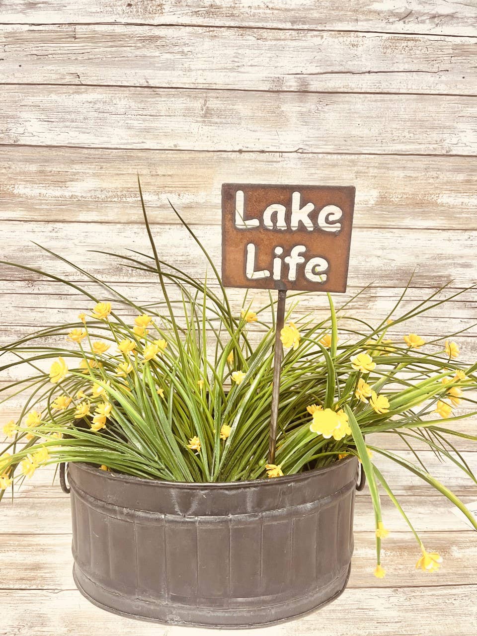 Lake Life Plant Stake Plaque Nautical Lake Garden