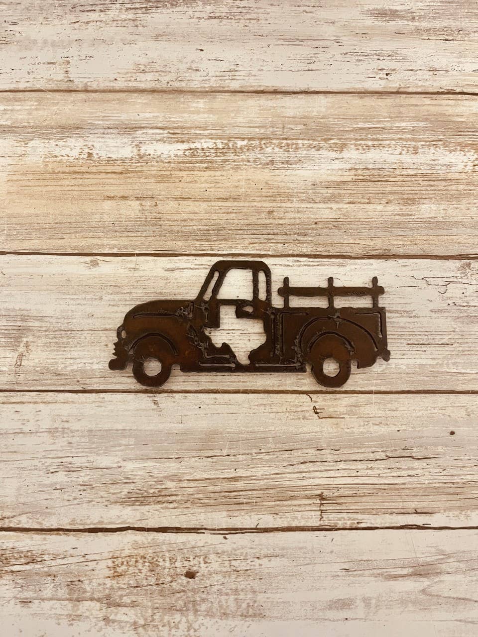 Vintage Pickup Truck with Texas Lonestar State cutout Magnet