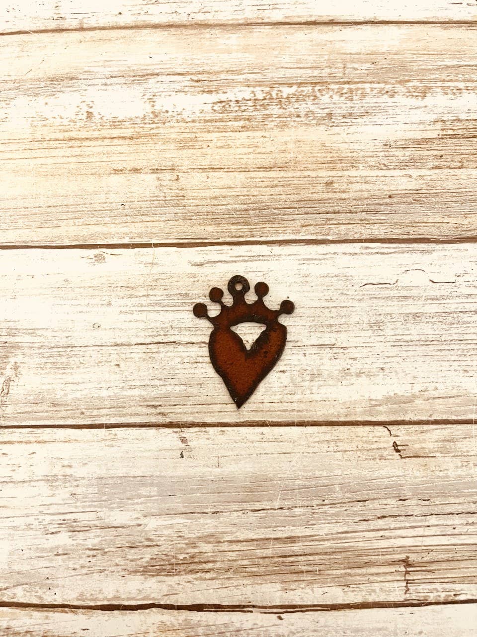 Heart with Crown Valentine Charm