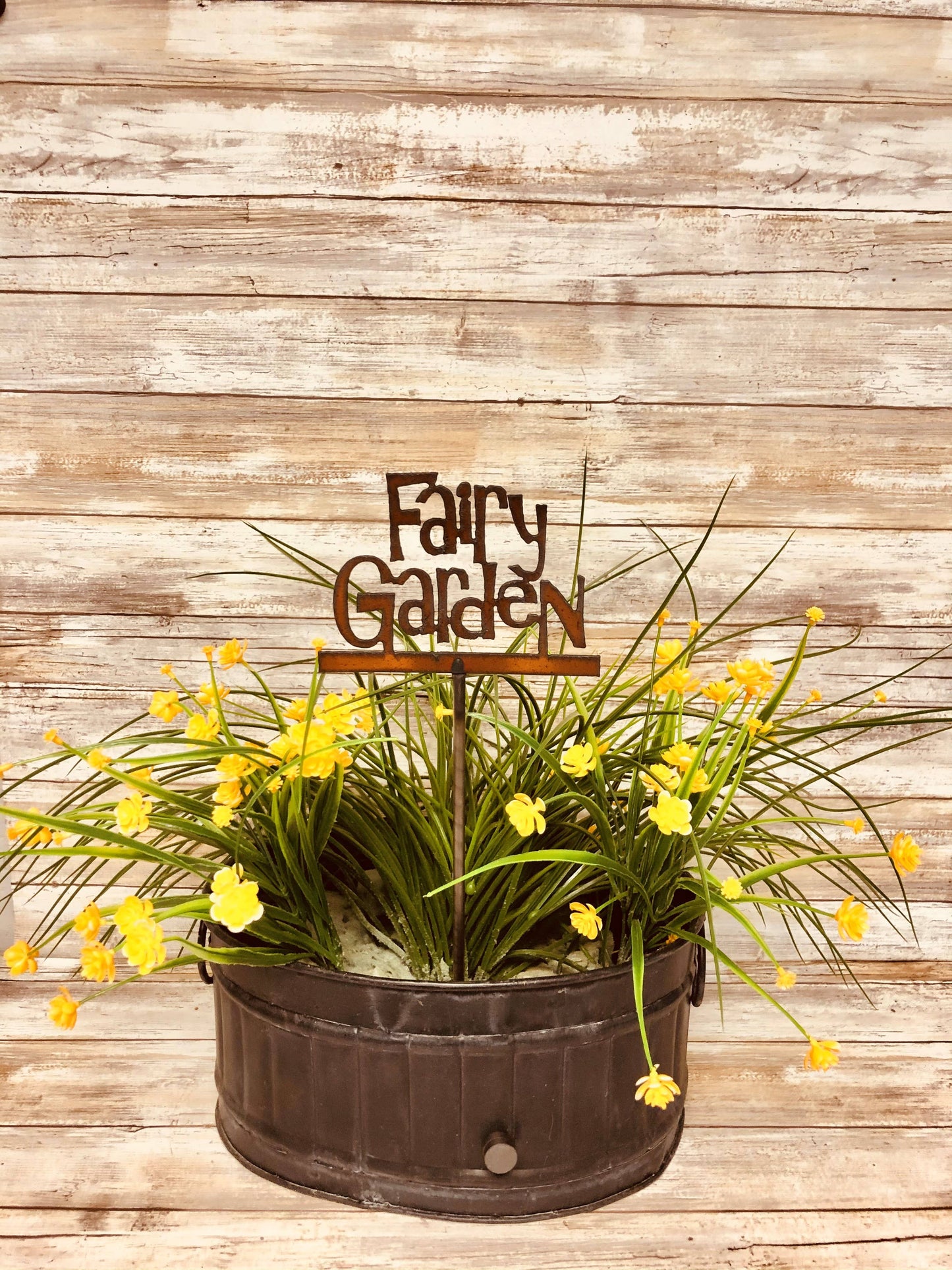 Fairy Garden word Mystical Garden Plant Stake