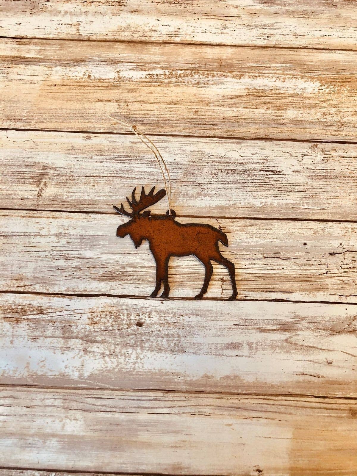 Moose Lodge Rustic  Ornament