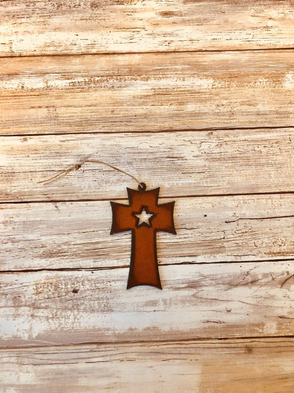 Cross with Star Ornament