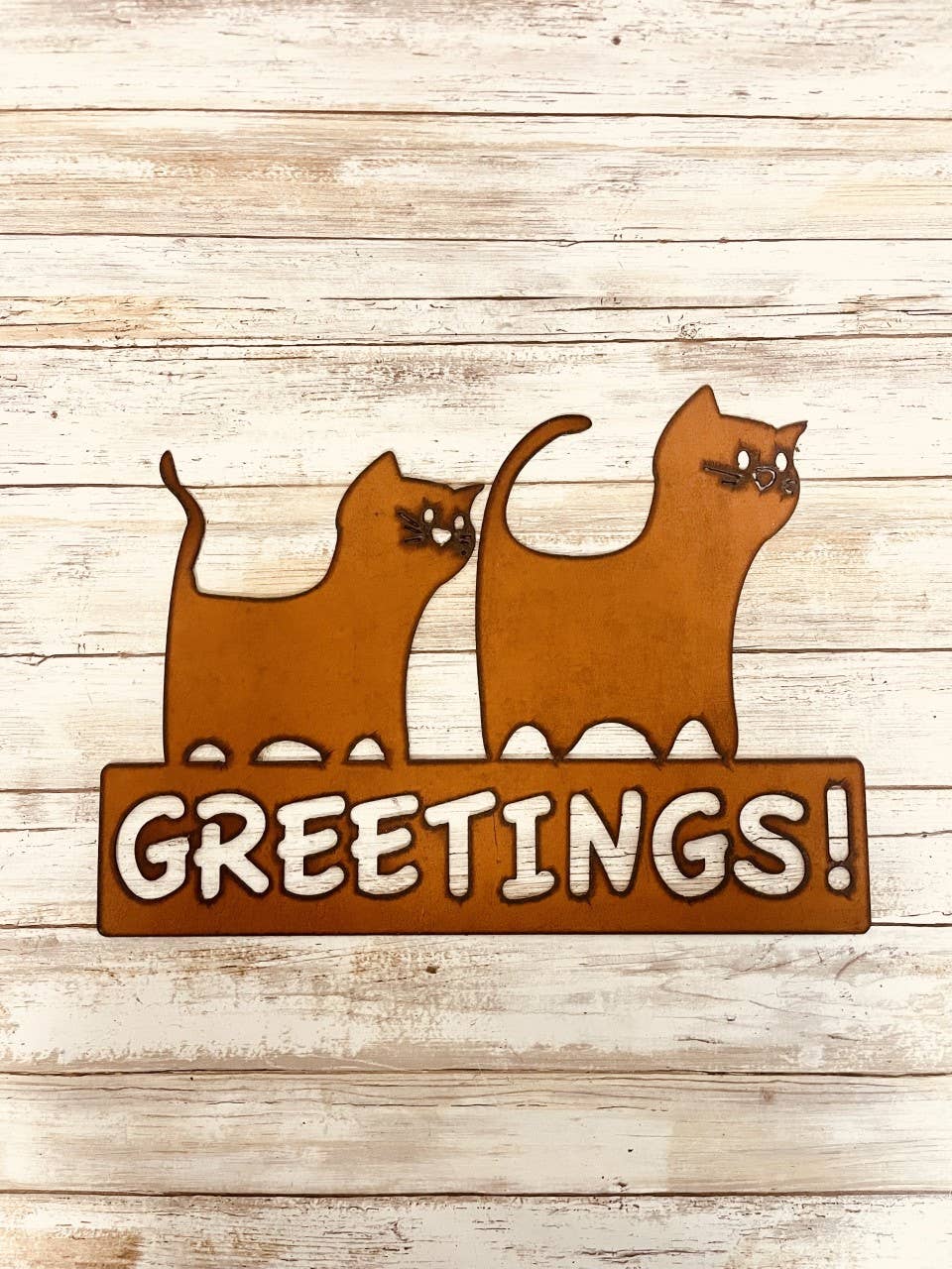 Comic Cat Greeting Sign Pet Gift