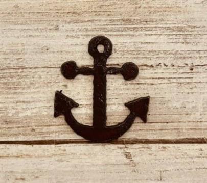 Anchor Charm Nautical Sea life  Rustic Metal Pendant DIY