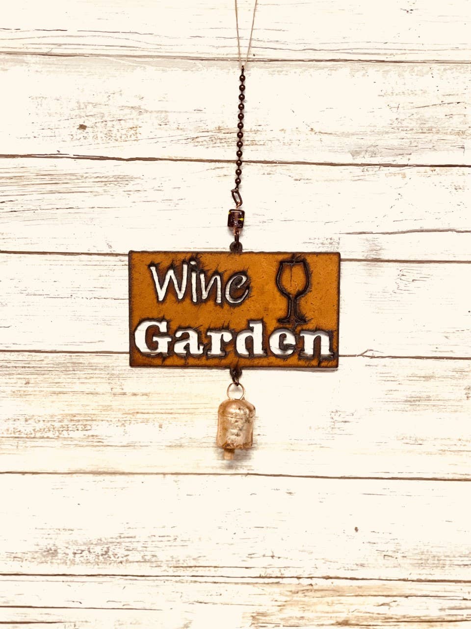 Wine Garden Word Bell Garden Chime