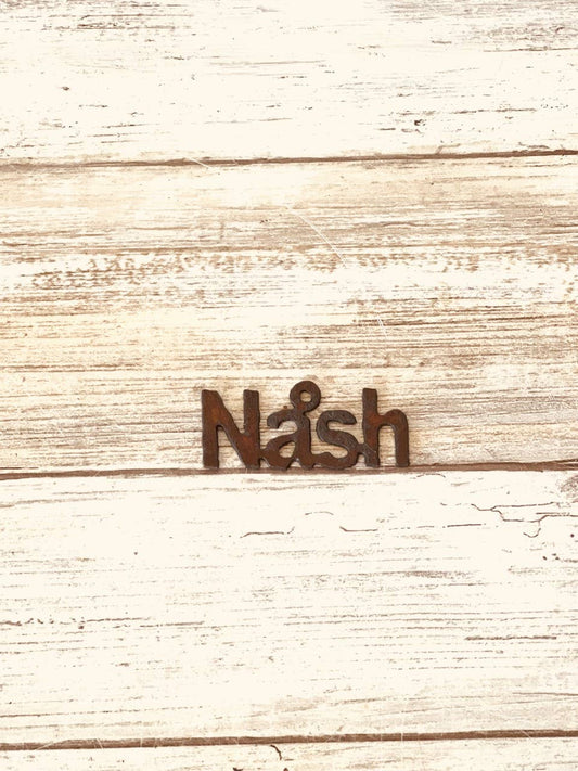 Nash Word Charm for Nashville Tennessee charm Pendant