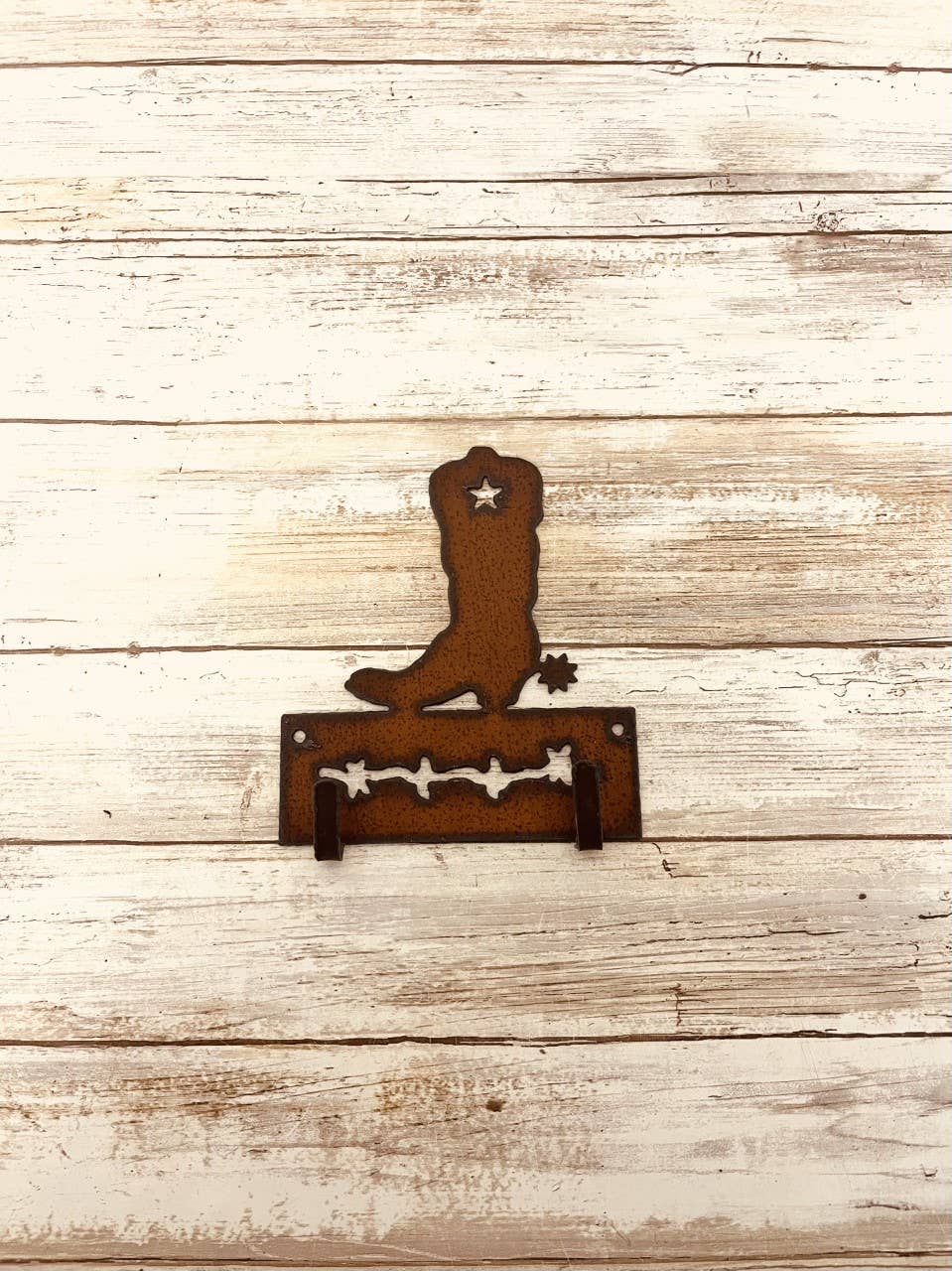 Boot Double Key Hook Western Home Decor