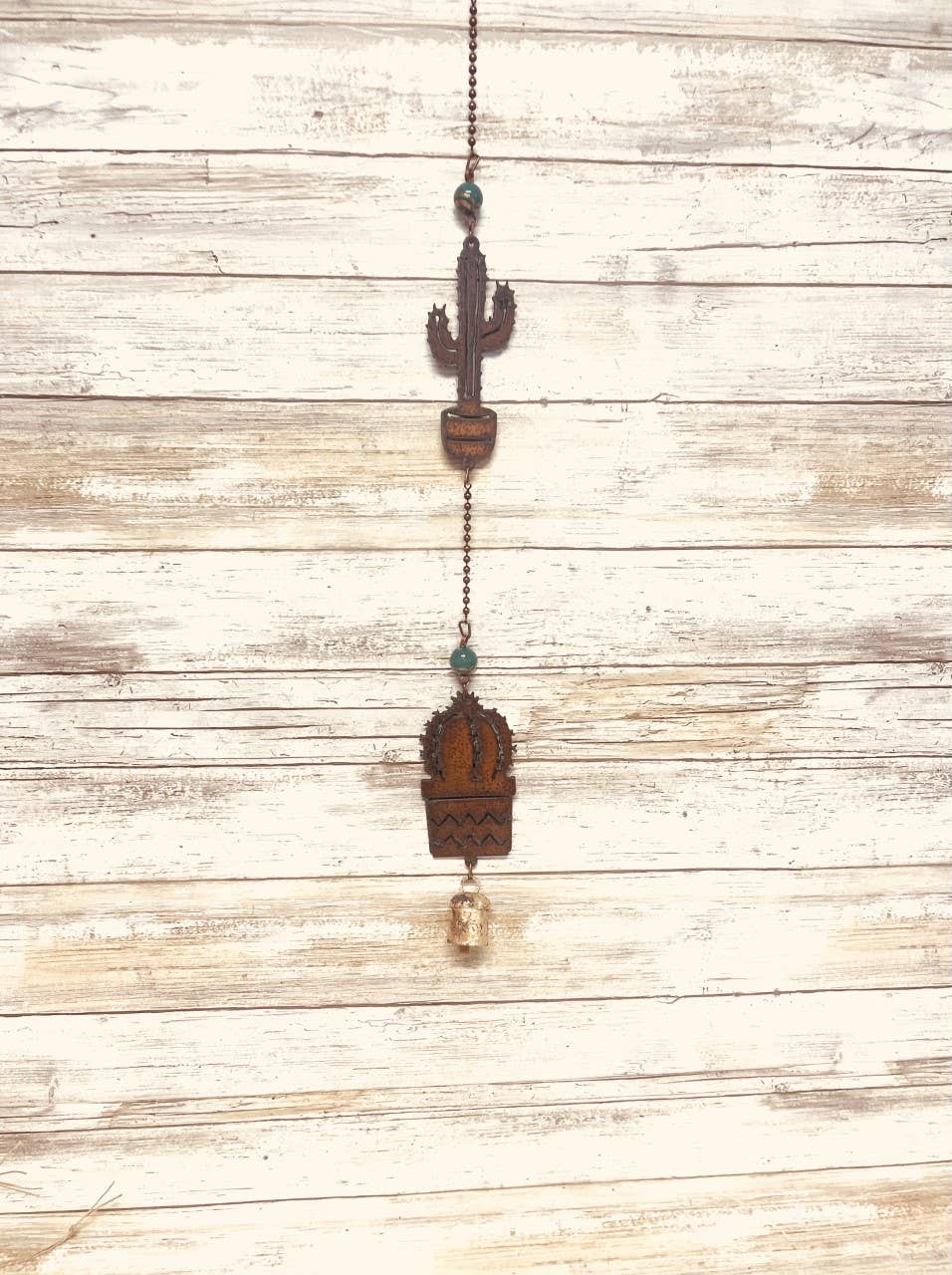 Potted Emporium Cactus and Barrel Cactus Bell Garden Chime
