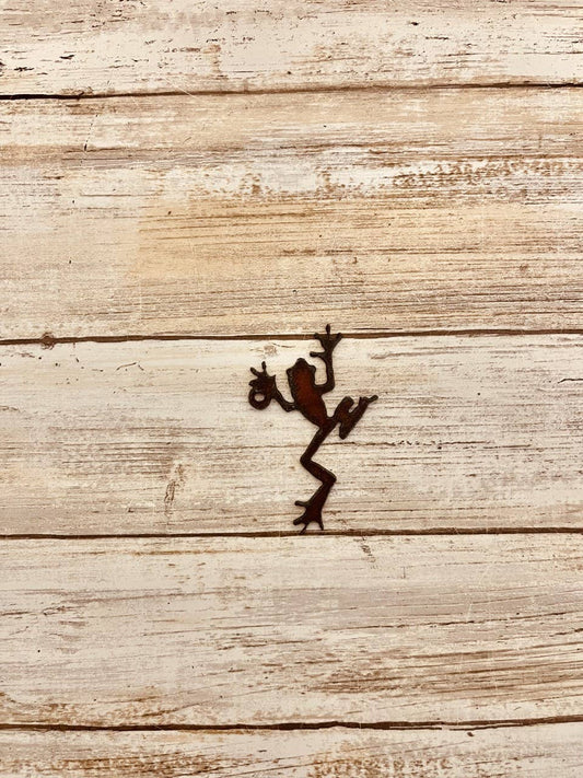 Frog Charm Rustic Metal DIY Pendant