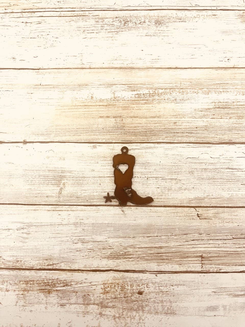 Boot with Heart Western Charm Pendant