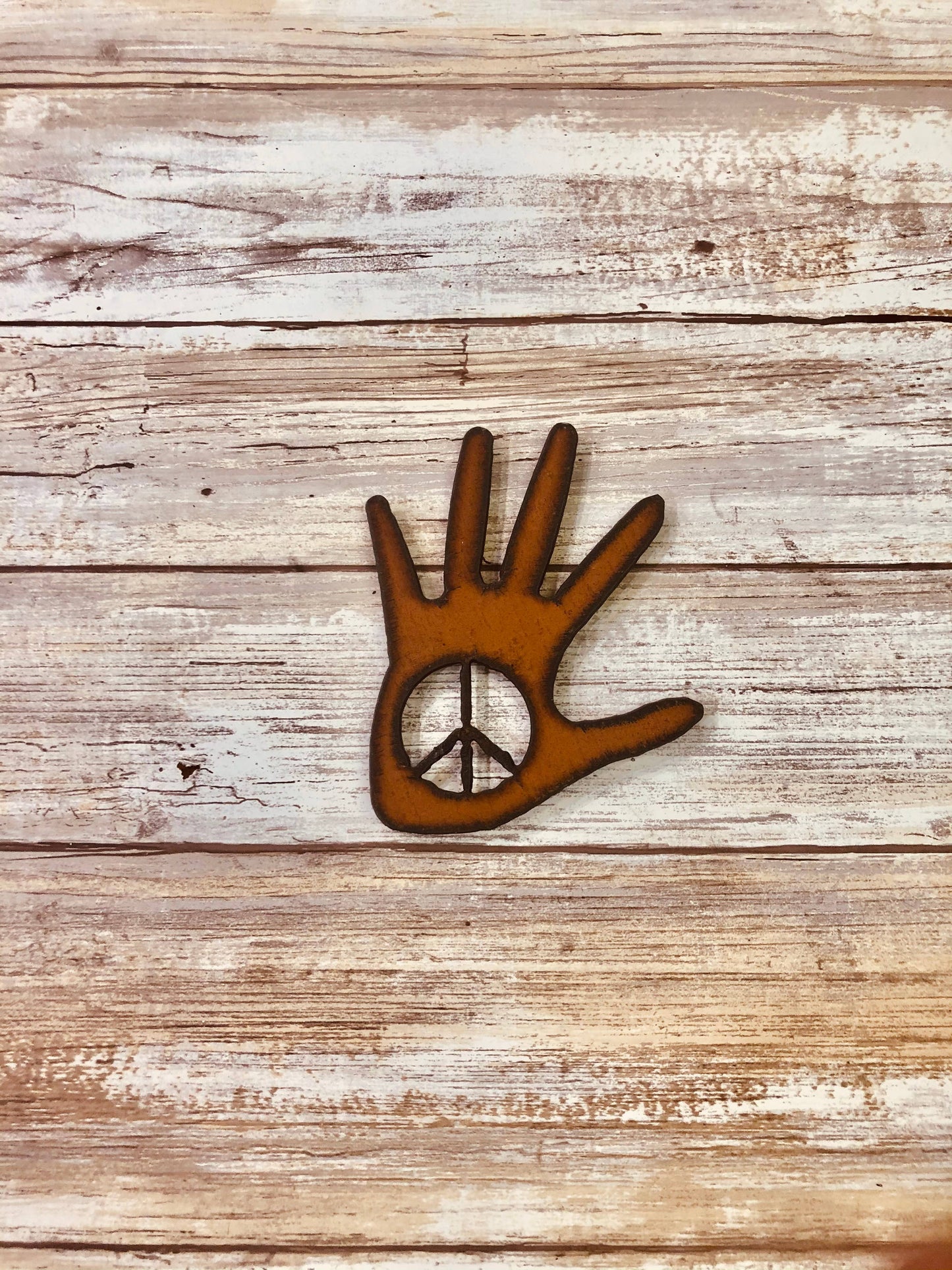 Hand with Peace Symbol Magnet