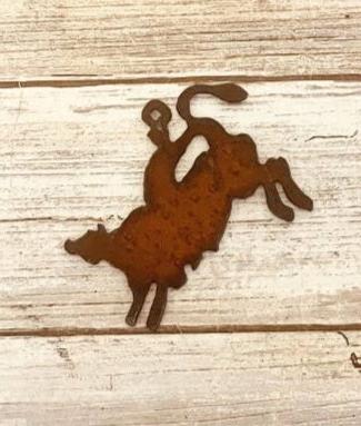 Bull Rider Charm Western Rodeo Pendant