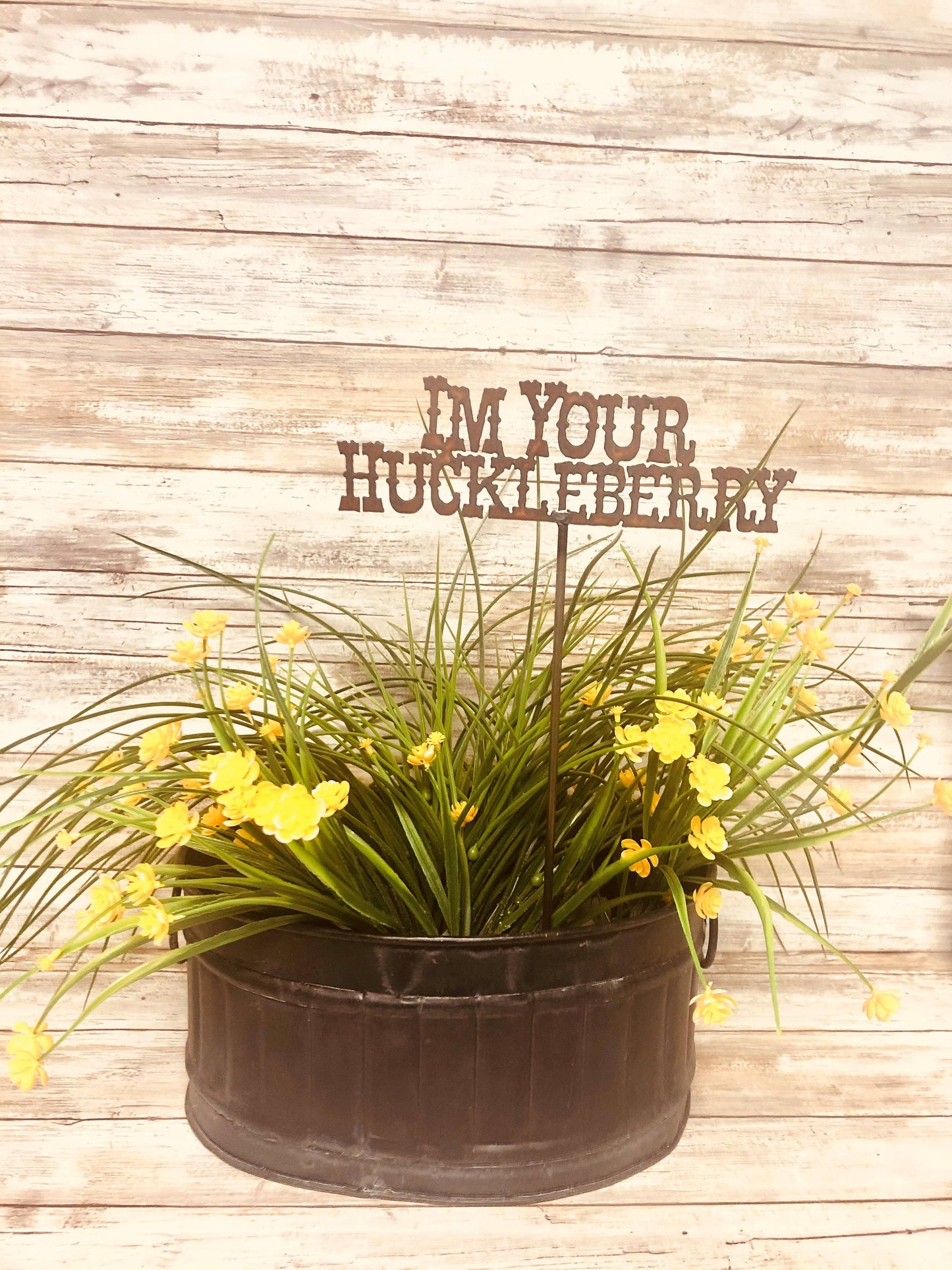I'm Your Huckleberry Garden Plant Stake