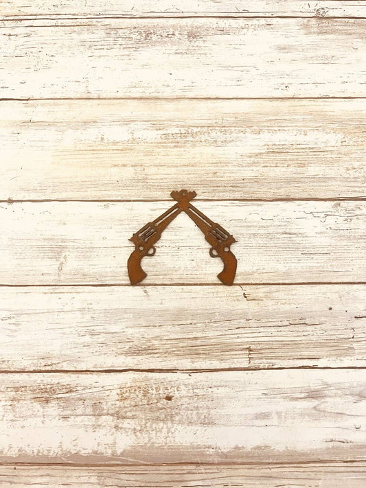 Double Guns Western Charm Rodeo Pendant
