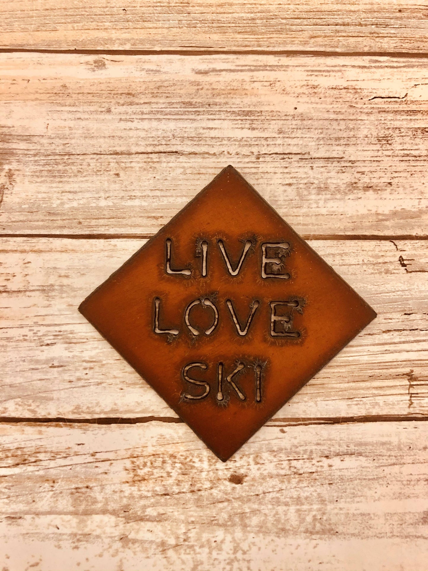 LIVE LOVE SKI Lodge Magnet