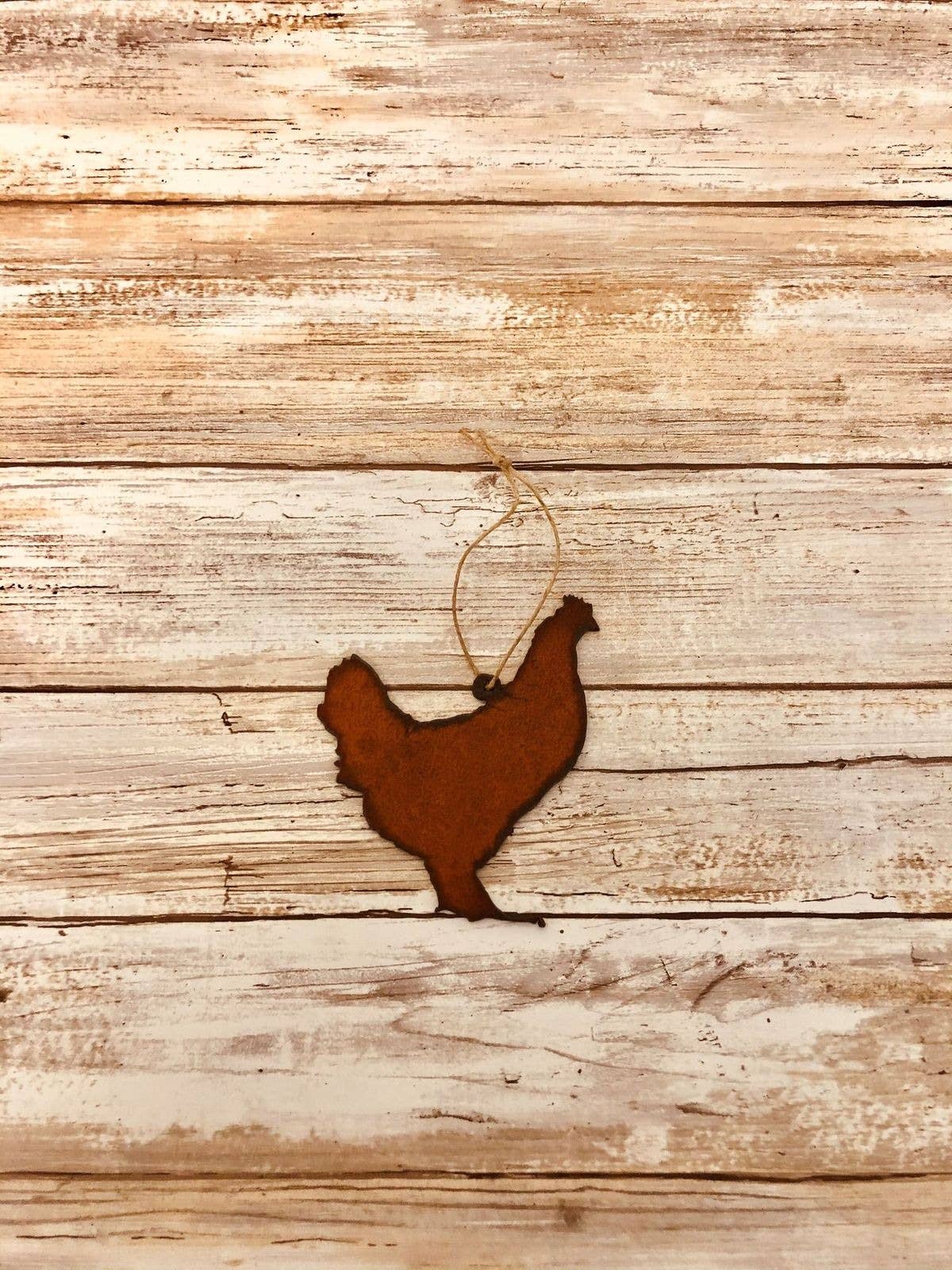 Chicken  Farm Rustic Ornament