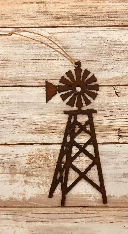 Windmill Rustic Farm Ornament