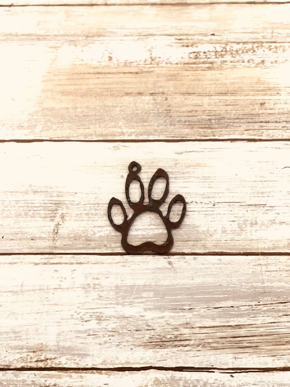 Outline Paw Charm Dog Pendant