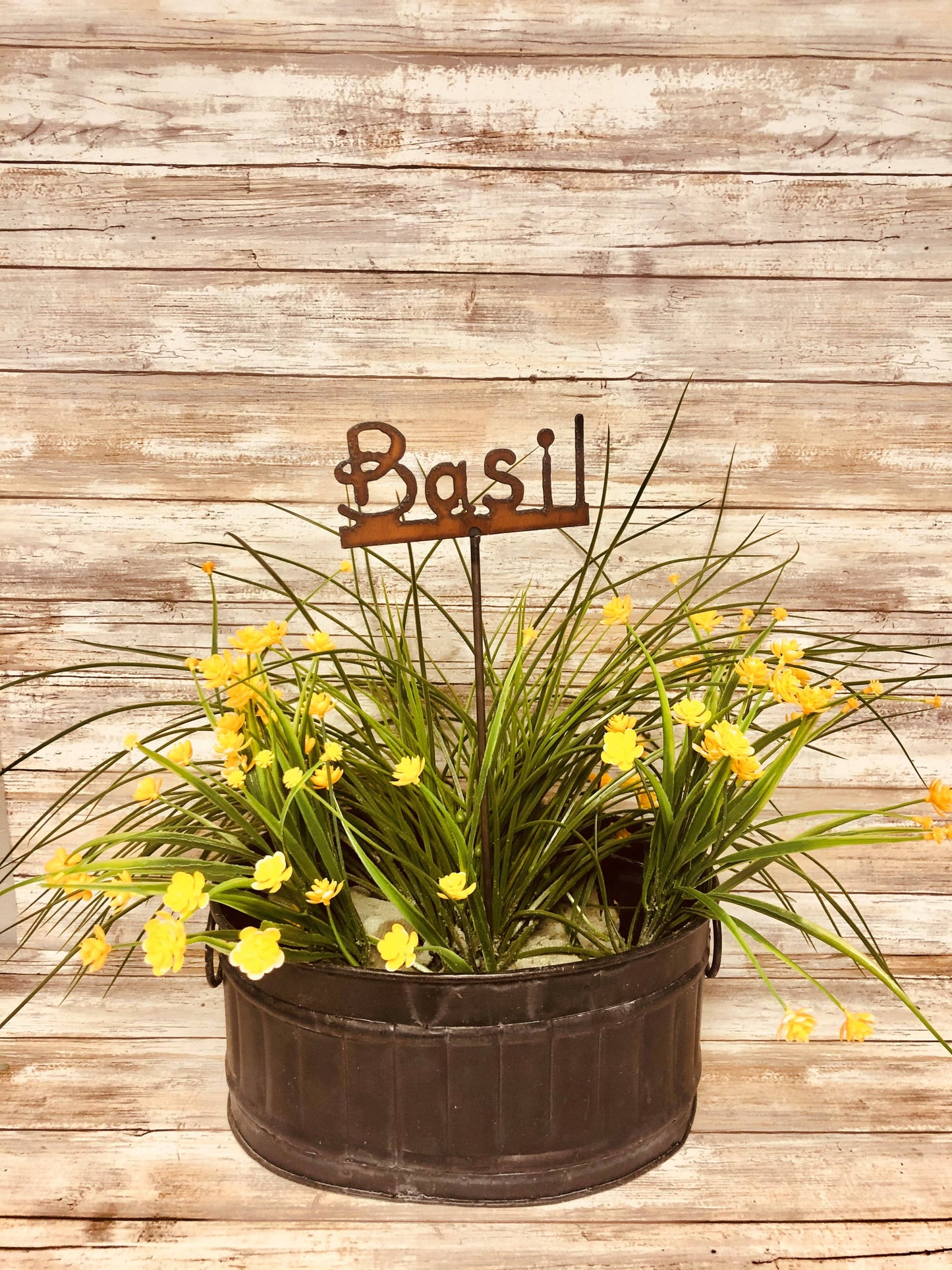 Basil Garden Marker Plant Stake