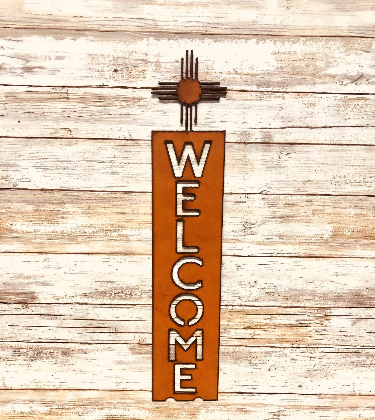 Zia Desert Southwestern New Mexico Welcome Sign