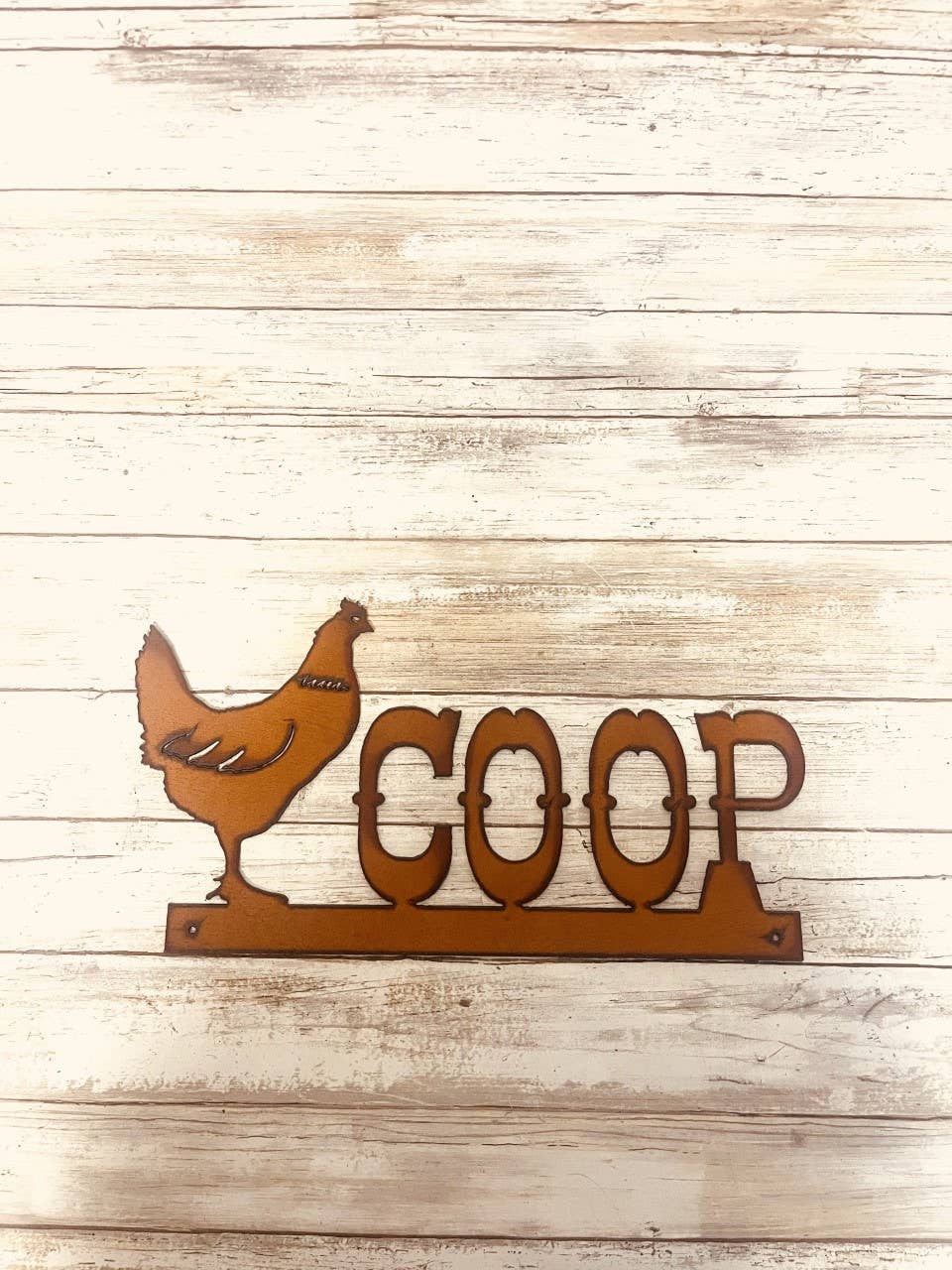 Coop Sign Rustic Metal Farmhouse Sign