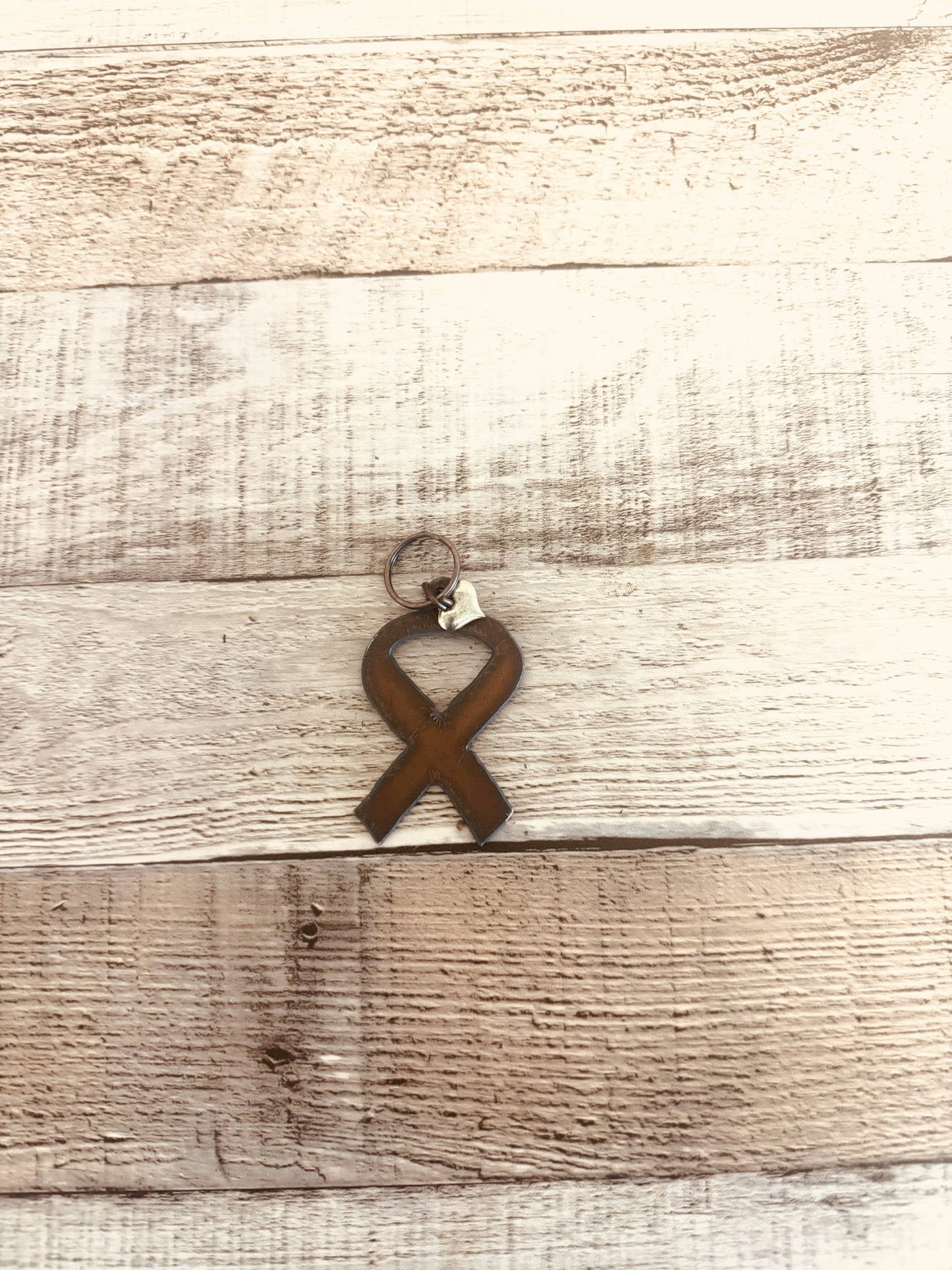 Breast Cancer Ribbon Key Chain Made in The USA
