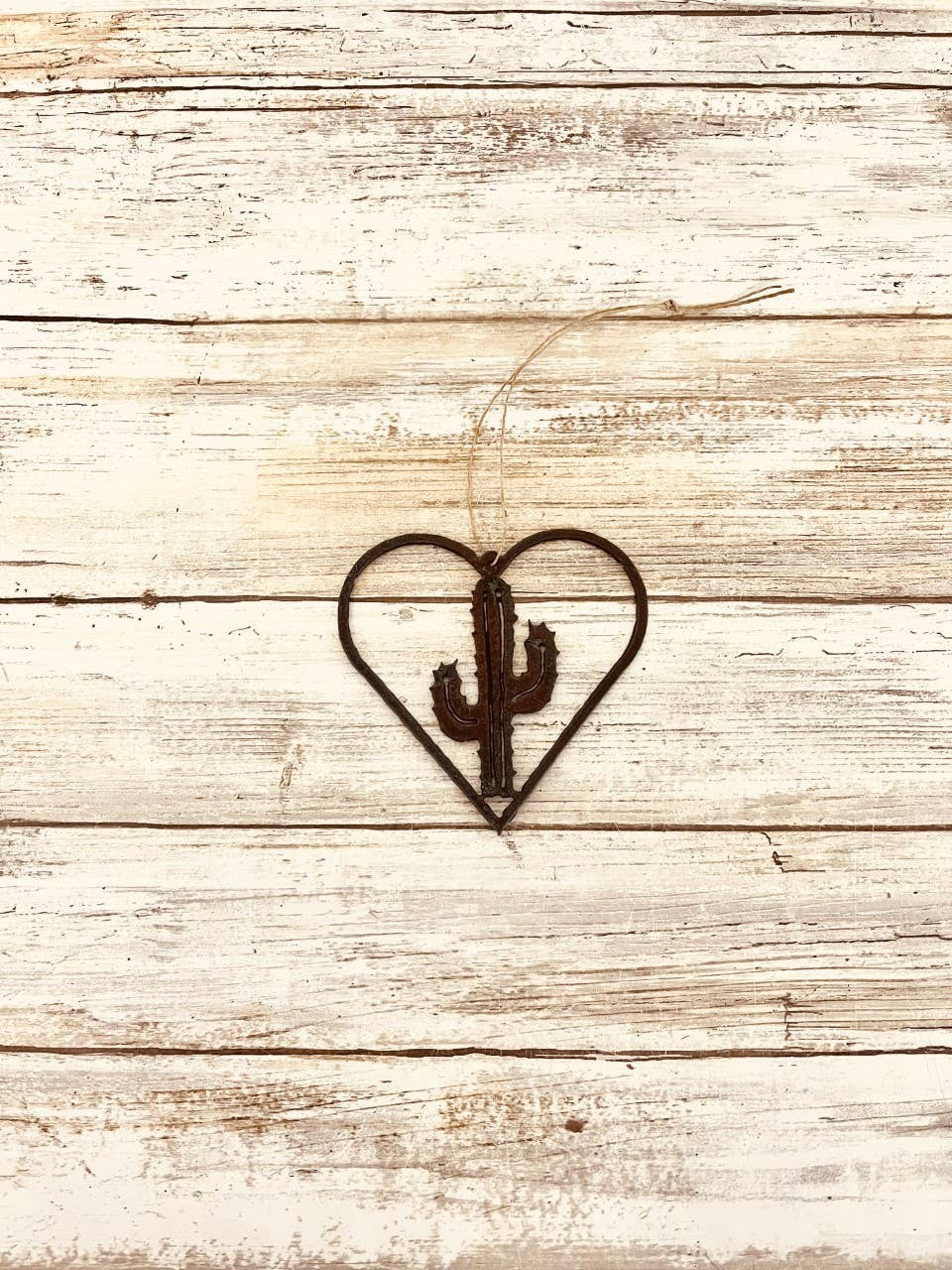 Heart Outline with Emporium Cactus Ornament Desert SW