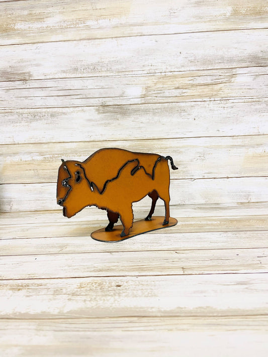 Buffalo Small Garden Sculpture