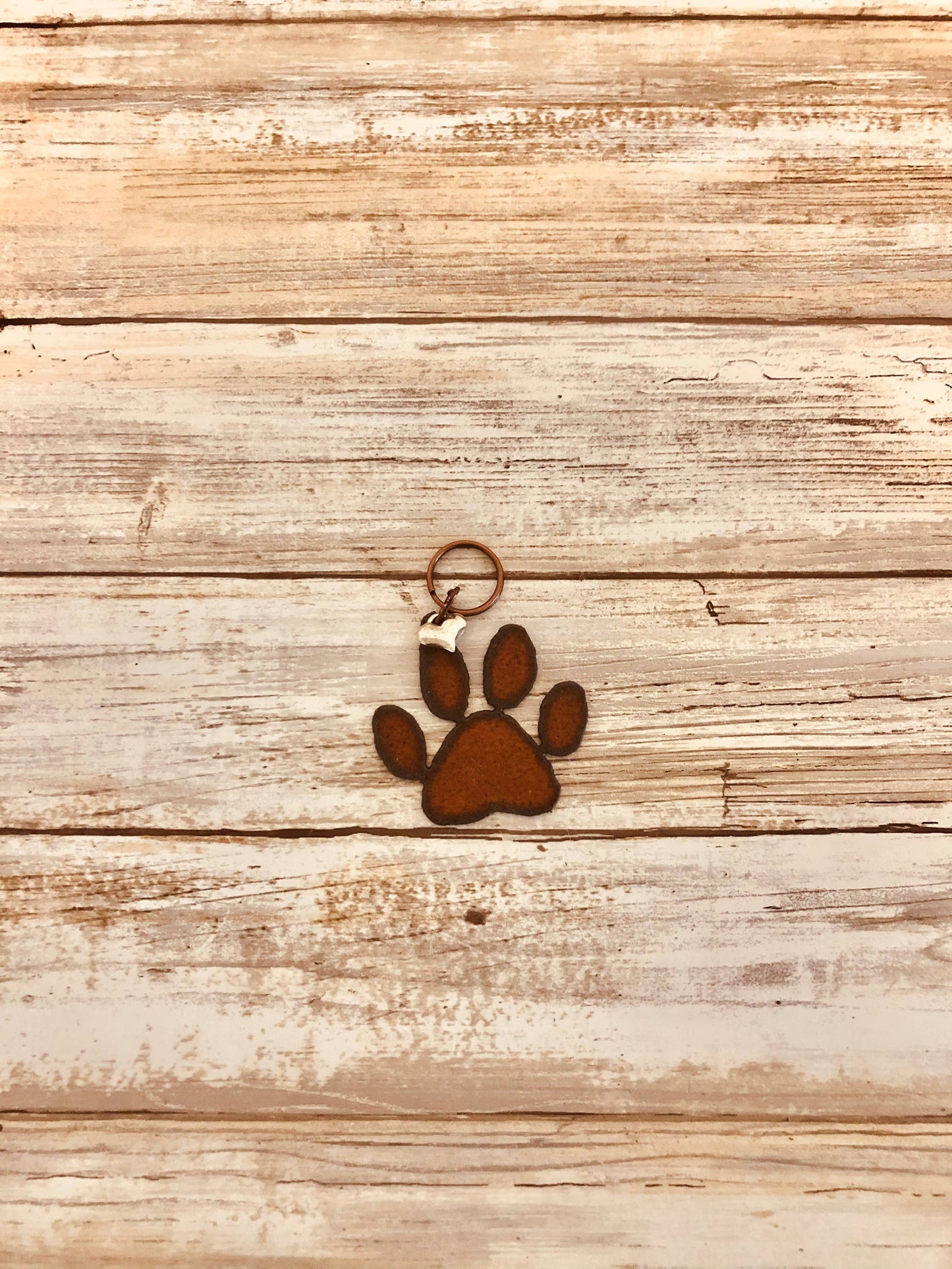 Dog Paw Keychain