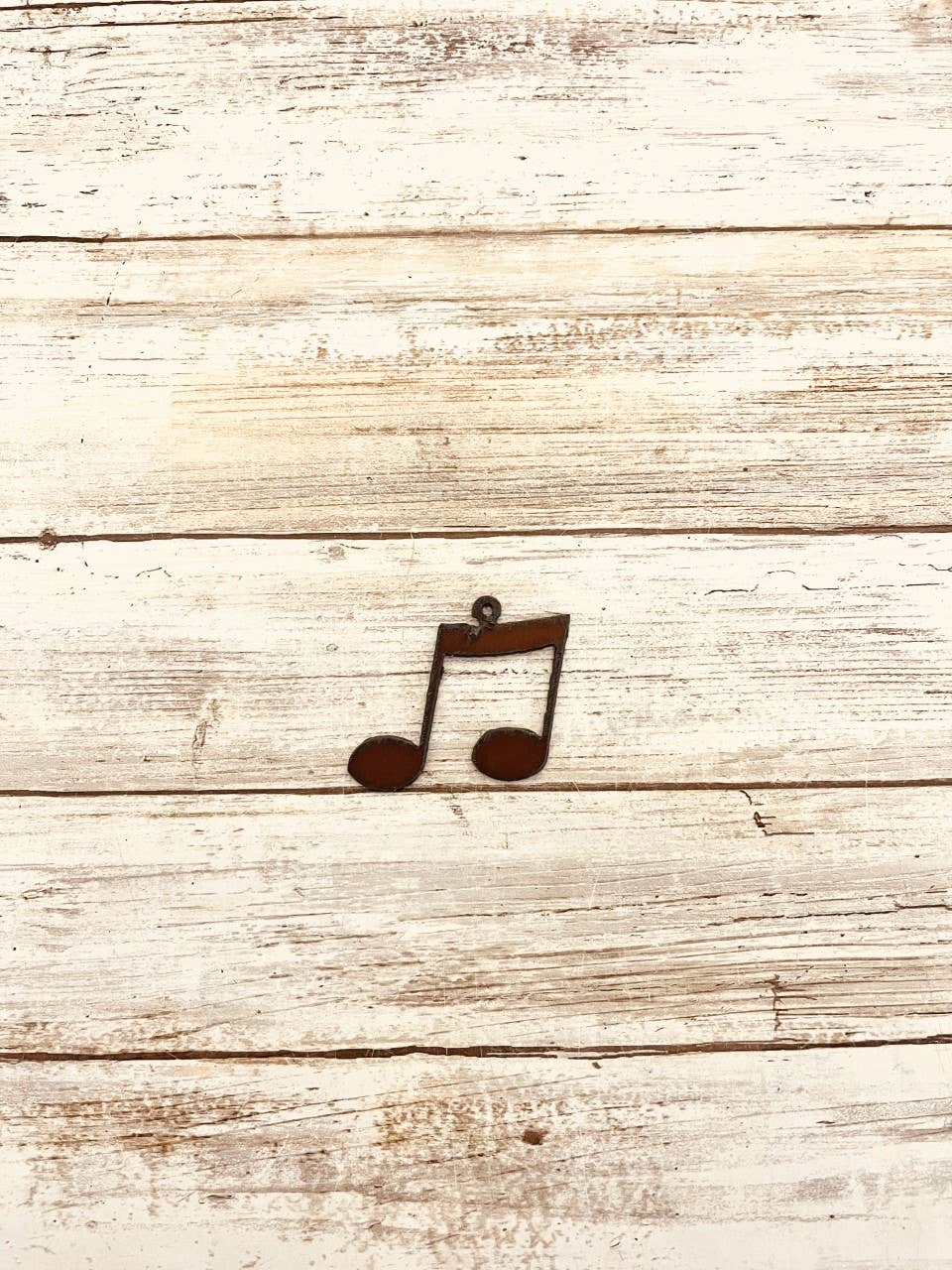 Music Note Charm Pendant Rustic Metal Music Gift