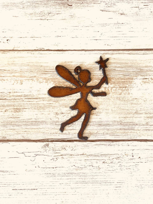 Fairy Charm Rustic Metal Pendant