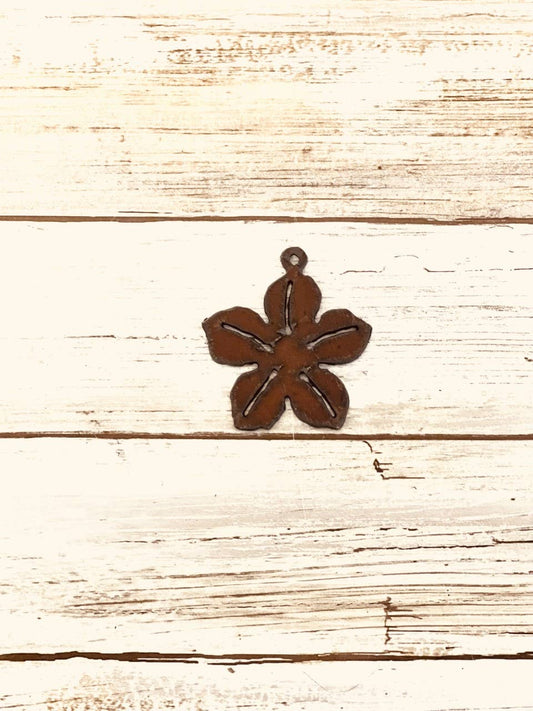 Flower 1 Charm - The Rusted Iron Flower Focal
